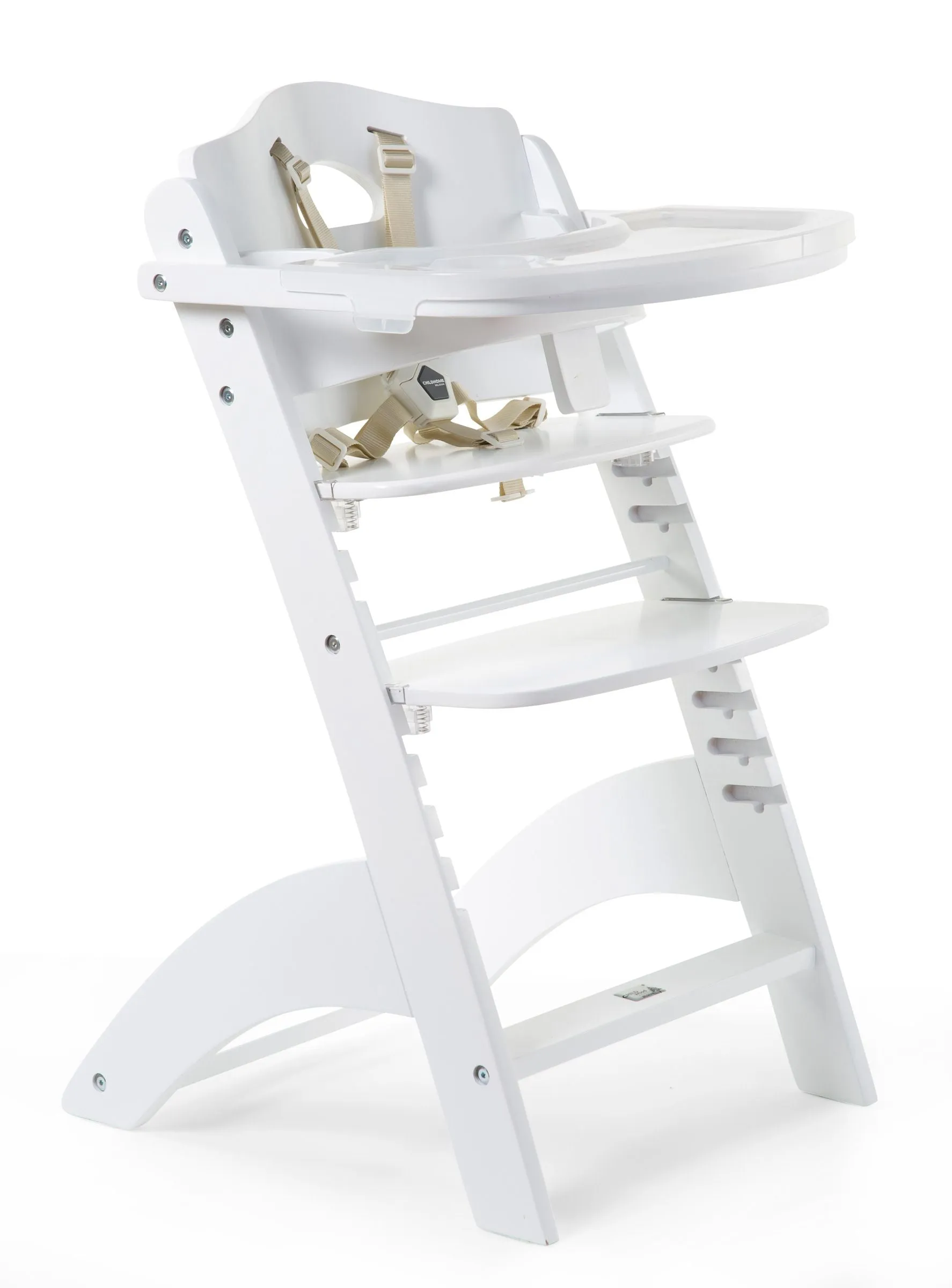 [1 yr local warranty] Childhome Lambda 3 Baby High Chair   Feeding Tray - White
