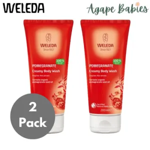 [2 Pack] Weleda Inspire Creamy Body Wash - Pomegranate  200ml