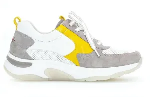 '46.918.40' women's walking rolling sneaker - White yellow mix