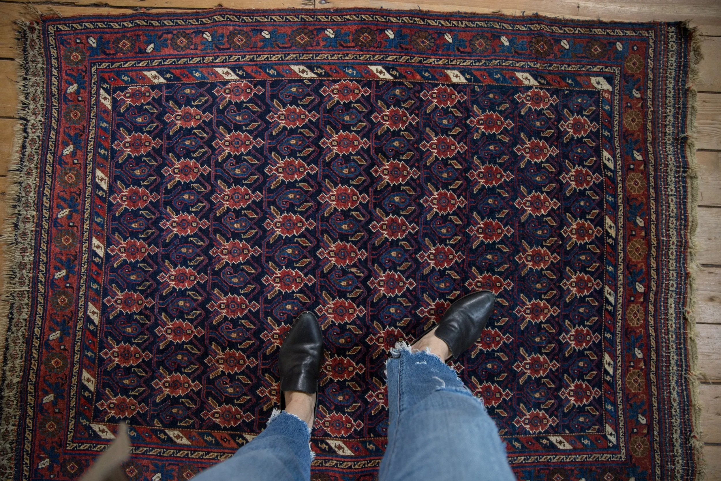4x5.5 Antique Afshar Rug