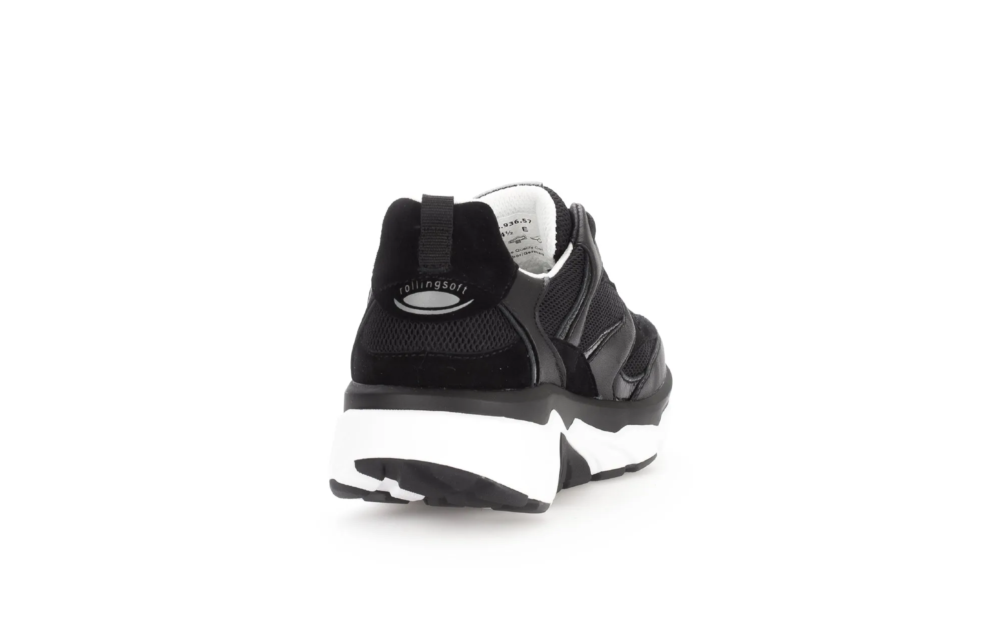 '66.936.57' women's walking rolling sneaker - black
