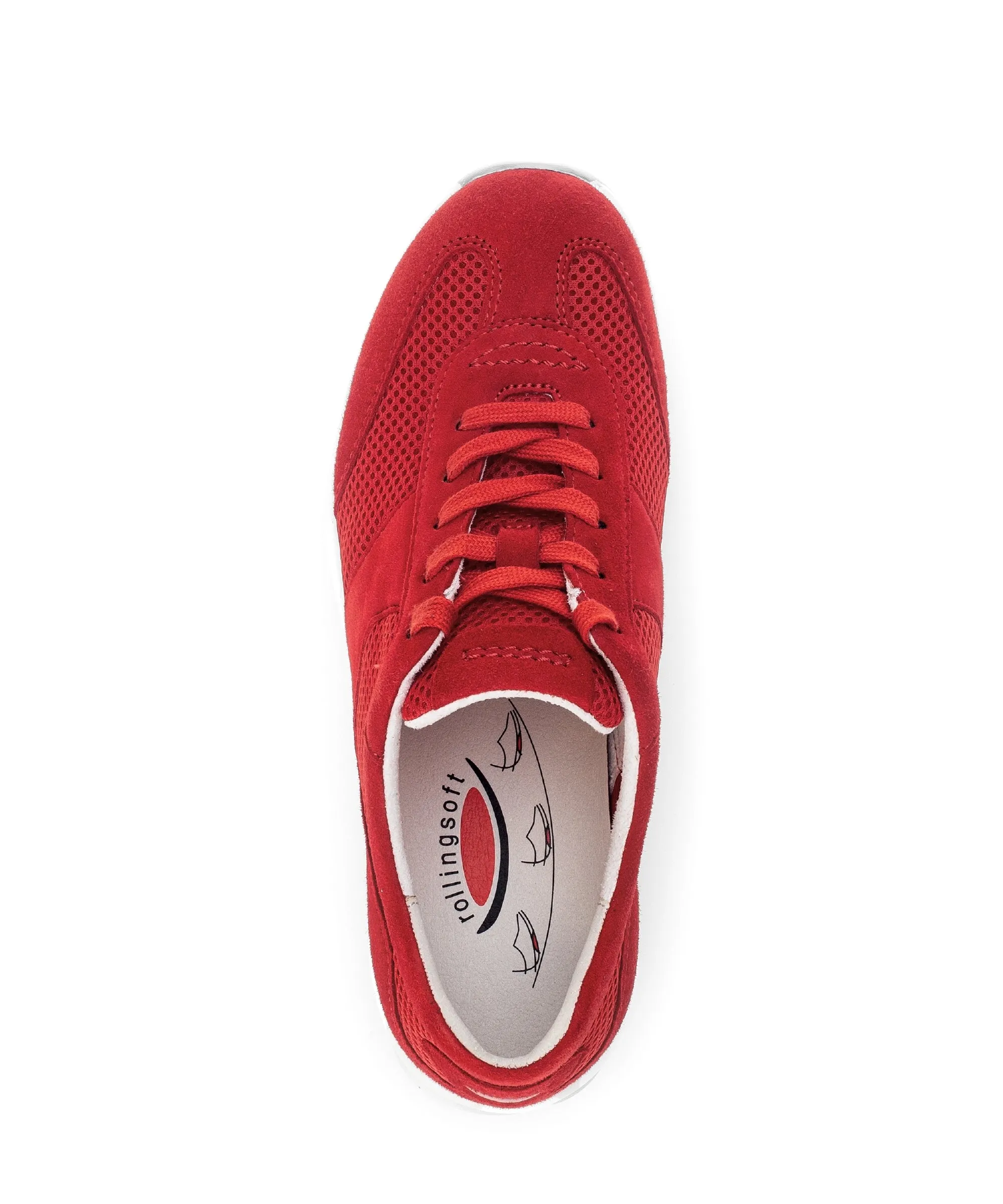 '66.966.38' women's walking rolling sneaker - red