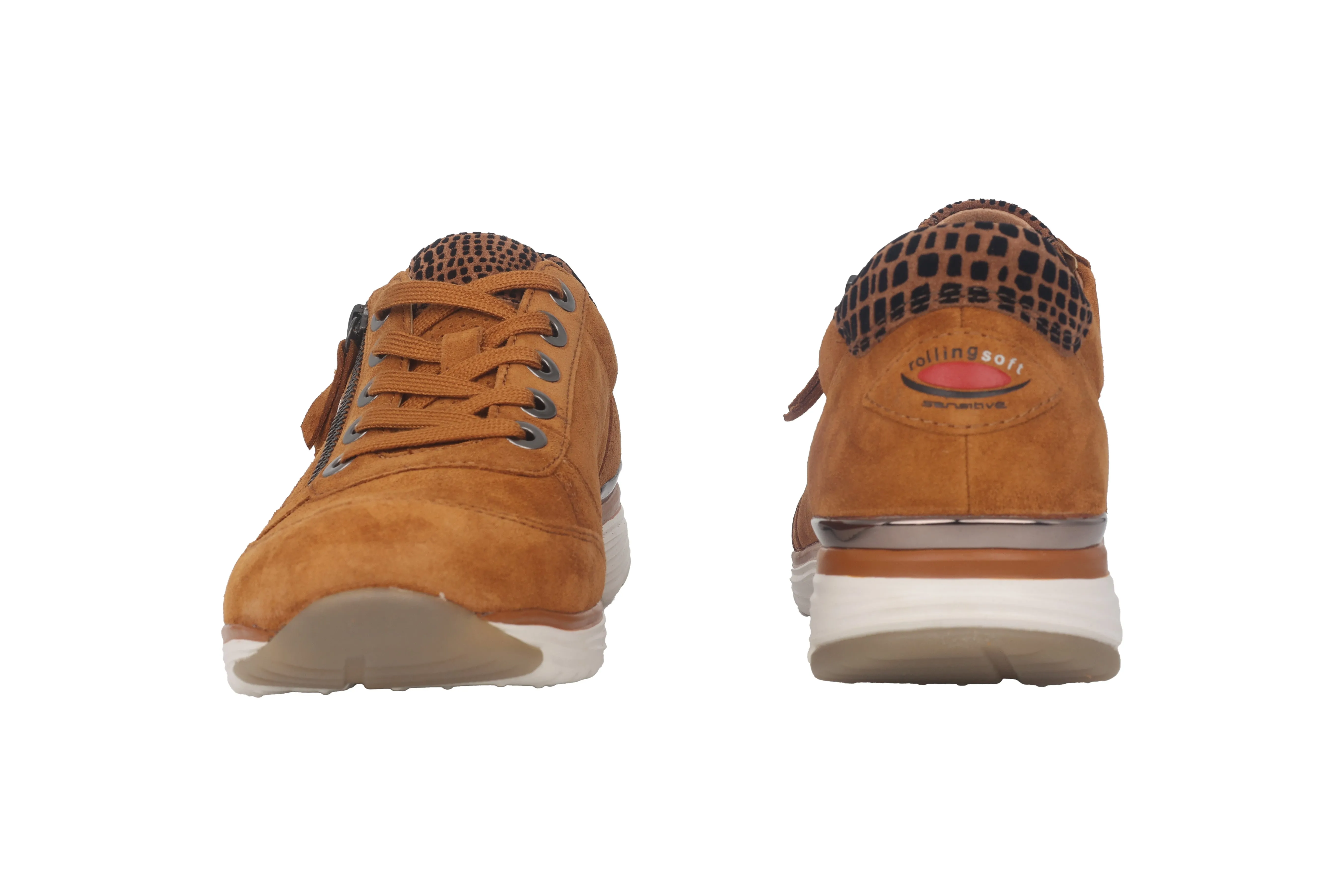'76.973.01' women's walking rolling sneaker - Brown