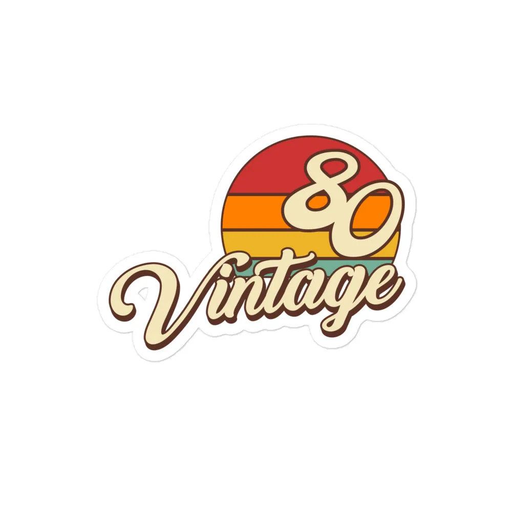 80 - Vintage Sunset 1980 Vinyl stickers