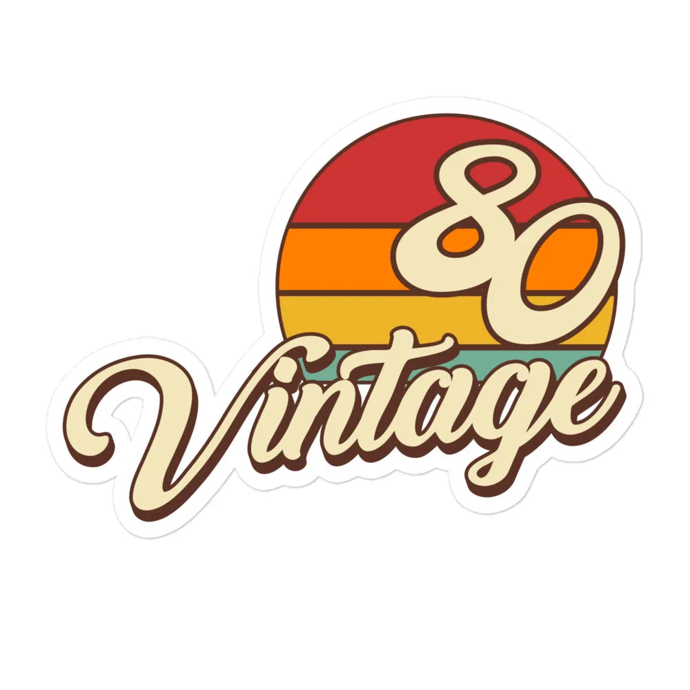 80 - Vintage Sunset 1980 Vinyl stickers