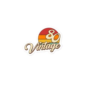 80 - Vintage Sunset 1980 Vinyl stickers