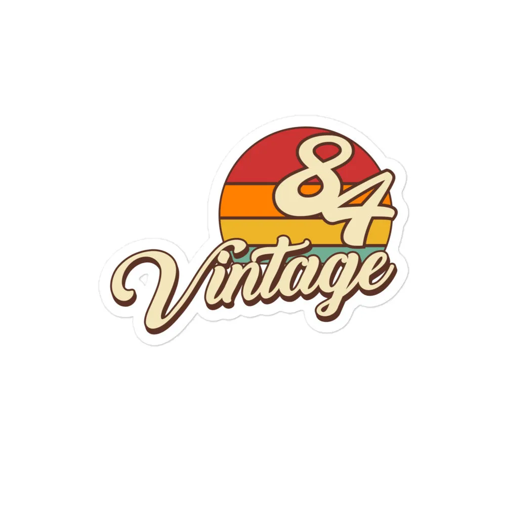 84 - Vintage Sunset 1984 Vinyl Stickers