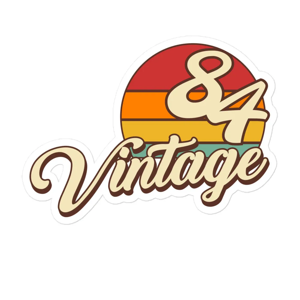 84 - Vintage Sunset 1984 Vinyl Stickers
