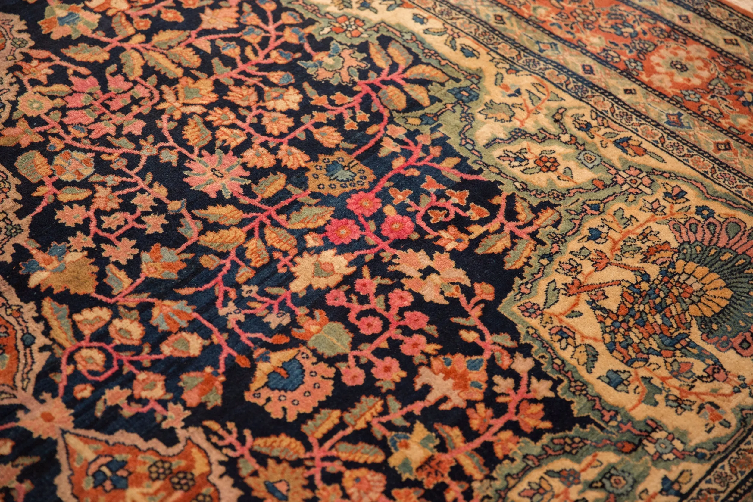 8.5x12.5 Antique Farahan Sarouk Carpet