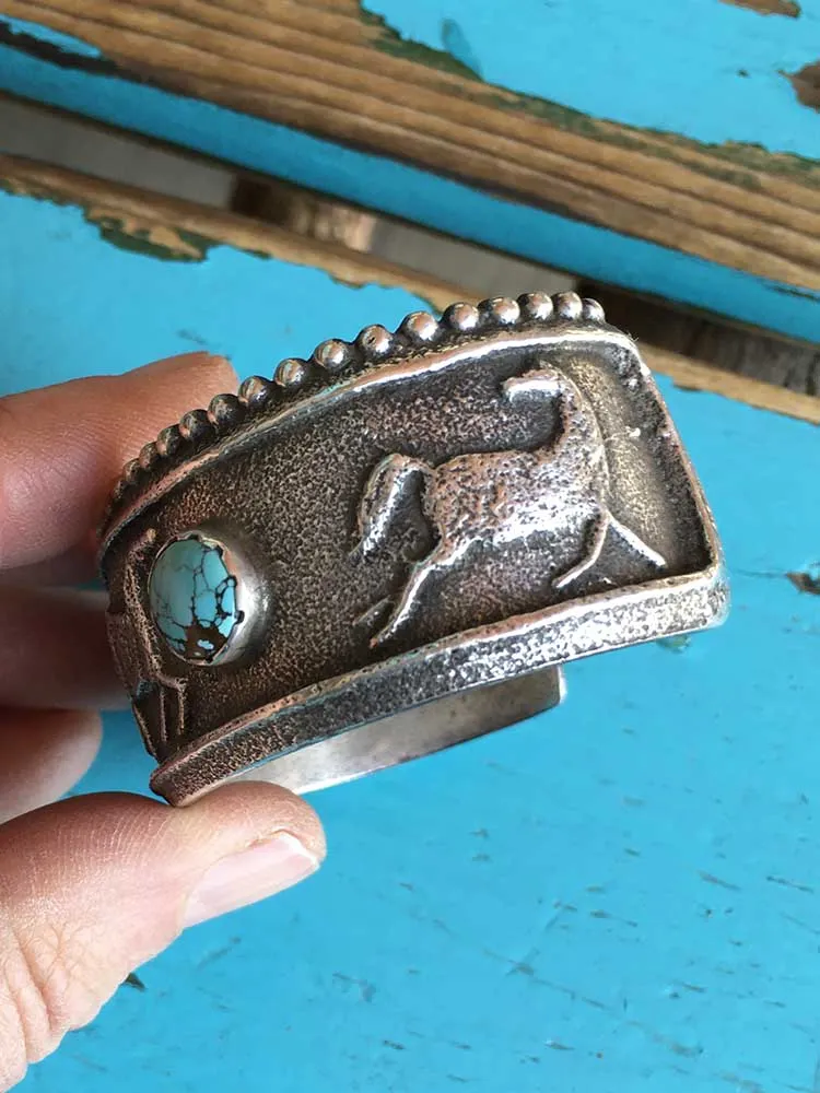 A. Lovato Running Horses Cuff