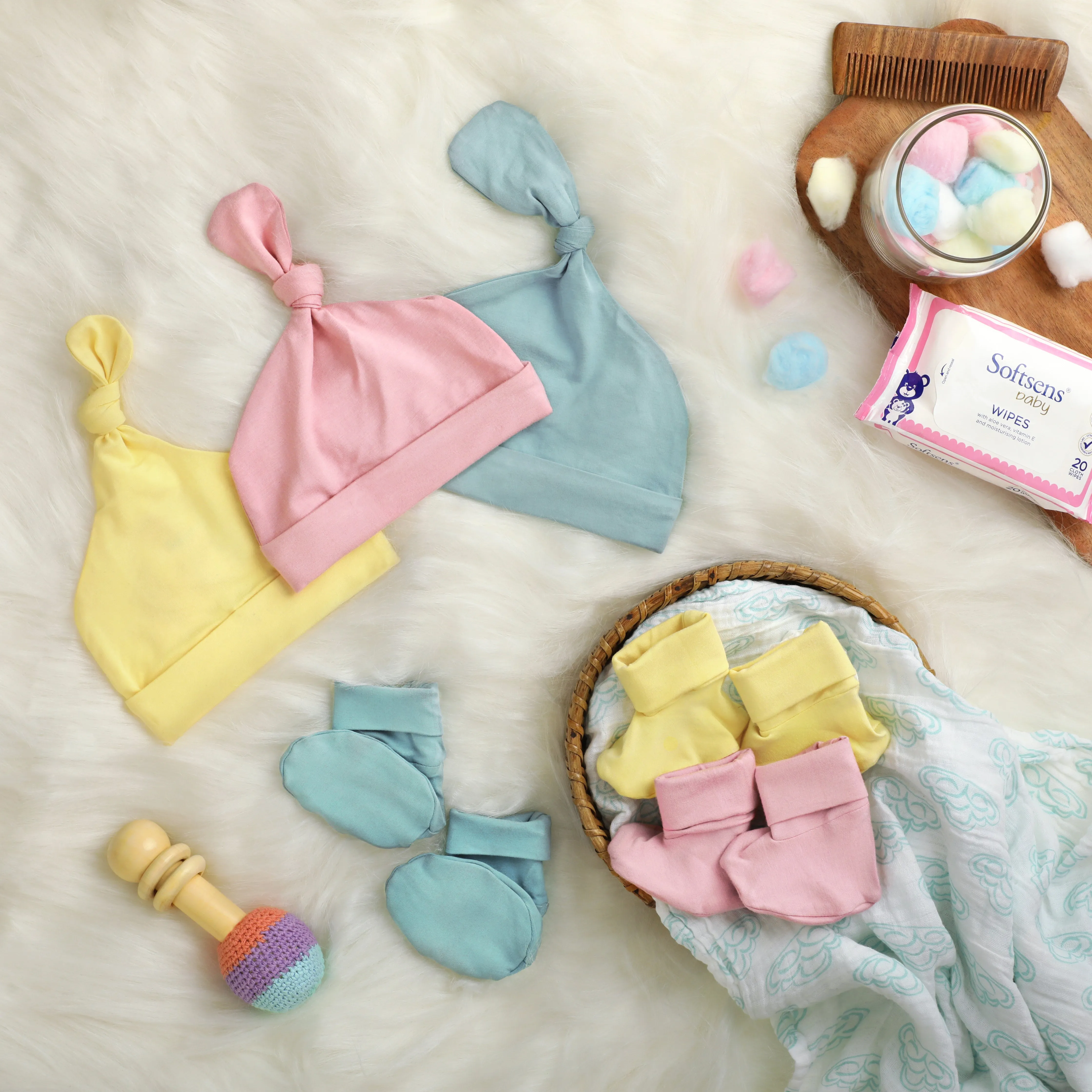 Aquifer Teal Cozy Bamboo Essentials Kit