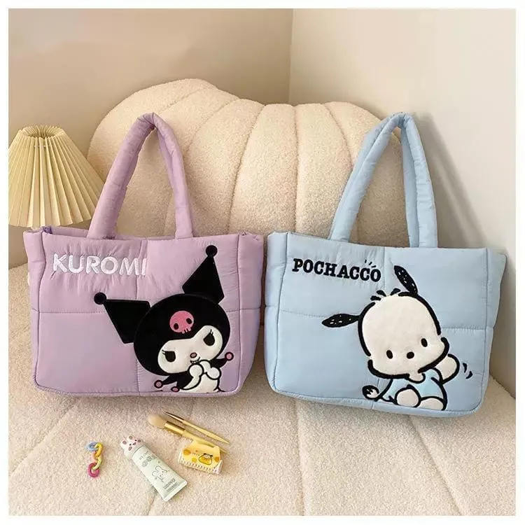 Authentic Sanrio Characters Down-filled Fabric Tote Bag