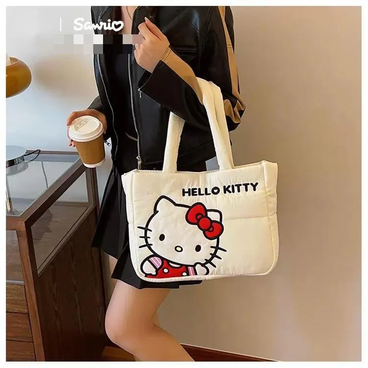 Authentic Sanrio Characters Down-filled Fabric Tote Bag