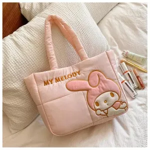 Authentic Sanrio Characters Down-filled Fabric Tote Bag