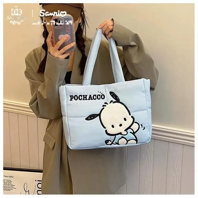 Authentic Sanrio Characters Down-filled Fabric Tote Bag