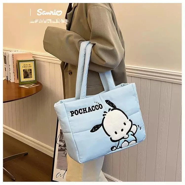 Authentic Sanrio Characters Down-filled Fabric Tote Bag