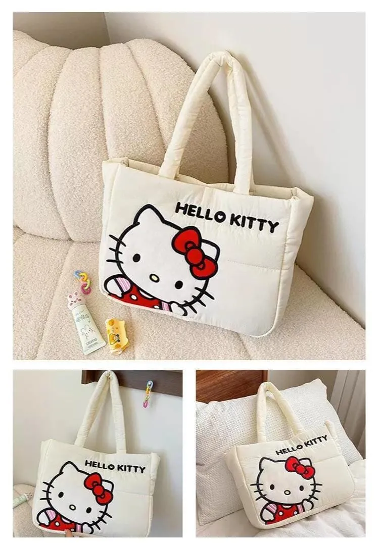 Authentic Sanrio Characters Down-filled Fabric Tote Bag