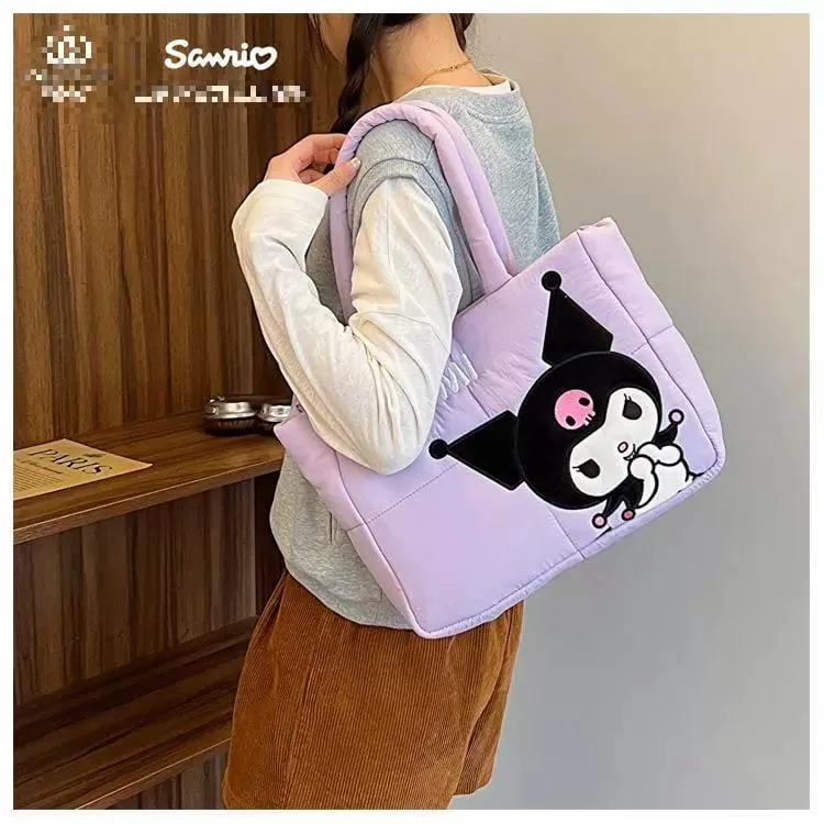 Authentic Sanrio Characters Down-filled Fabric Tote Bag