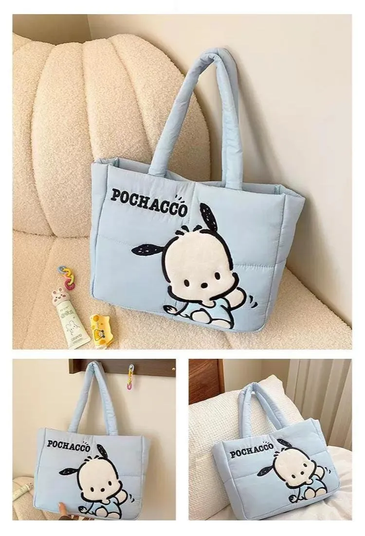 Authentic Sanrio Characters Down-filled Fabric Tote Bag