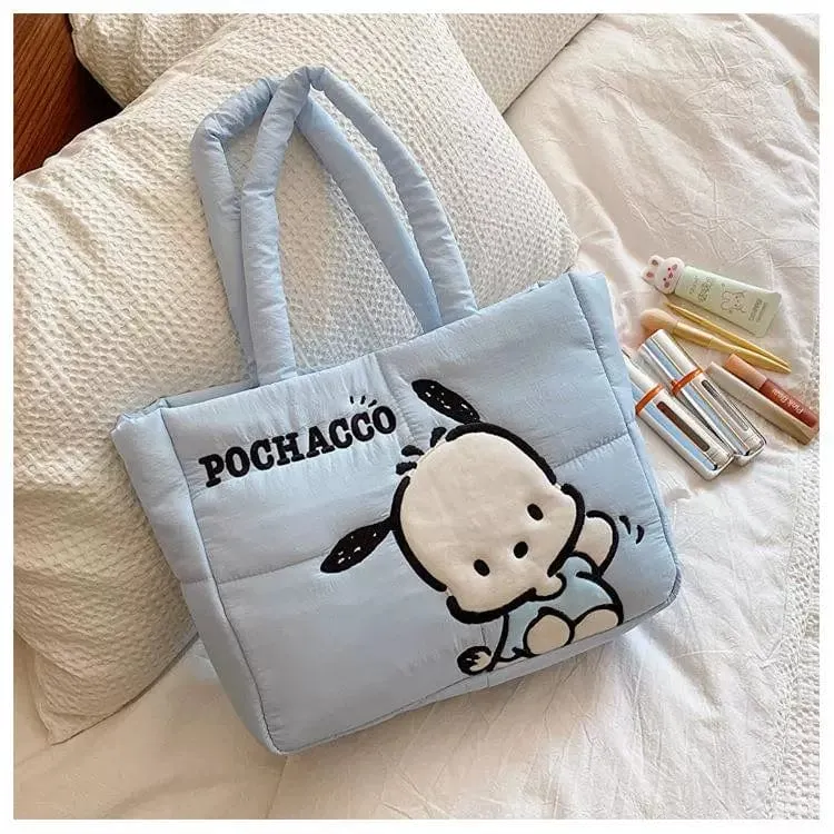 Authentic Sanrio Characters Down-filled Fabric Tote Bag