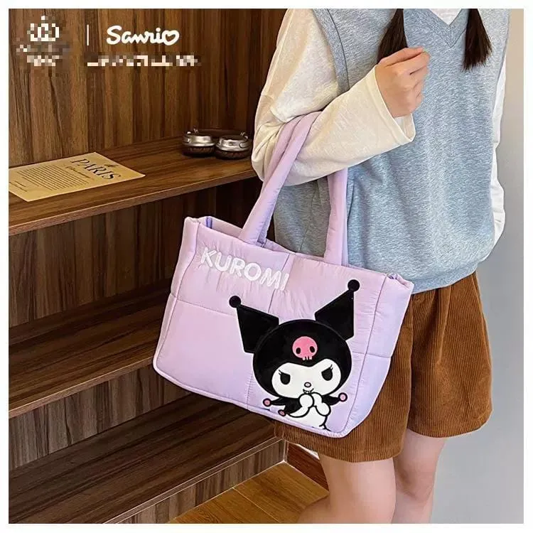 Authentic Sanrio Characters Down-filled Fabric Tote Bag
