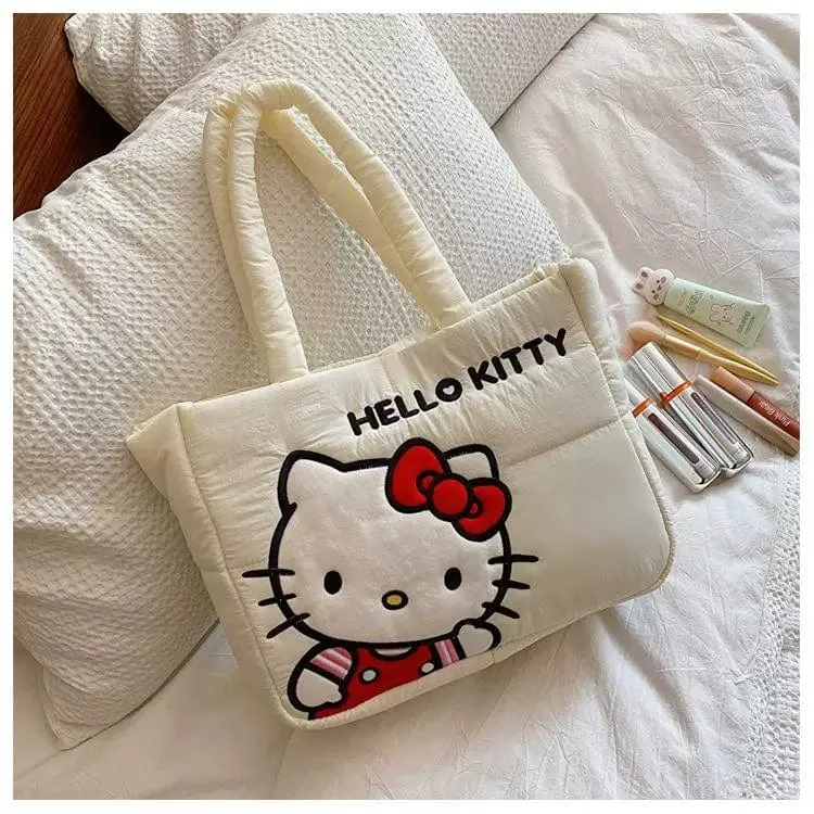Authentic Sanrio Characters Down-filled Fabric Tote Bag