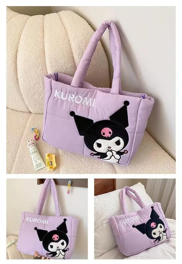 Authentic Sanrio Characters Down-filled Fabric Tote Bag
