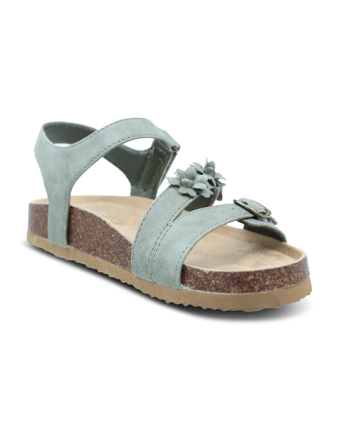 Bare Traps Pravani Footbed Sage Sandal