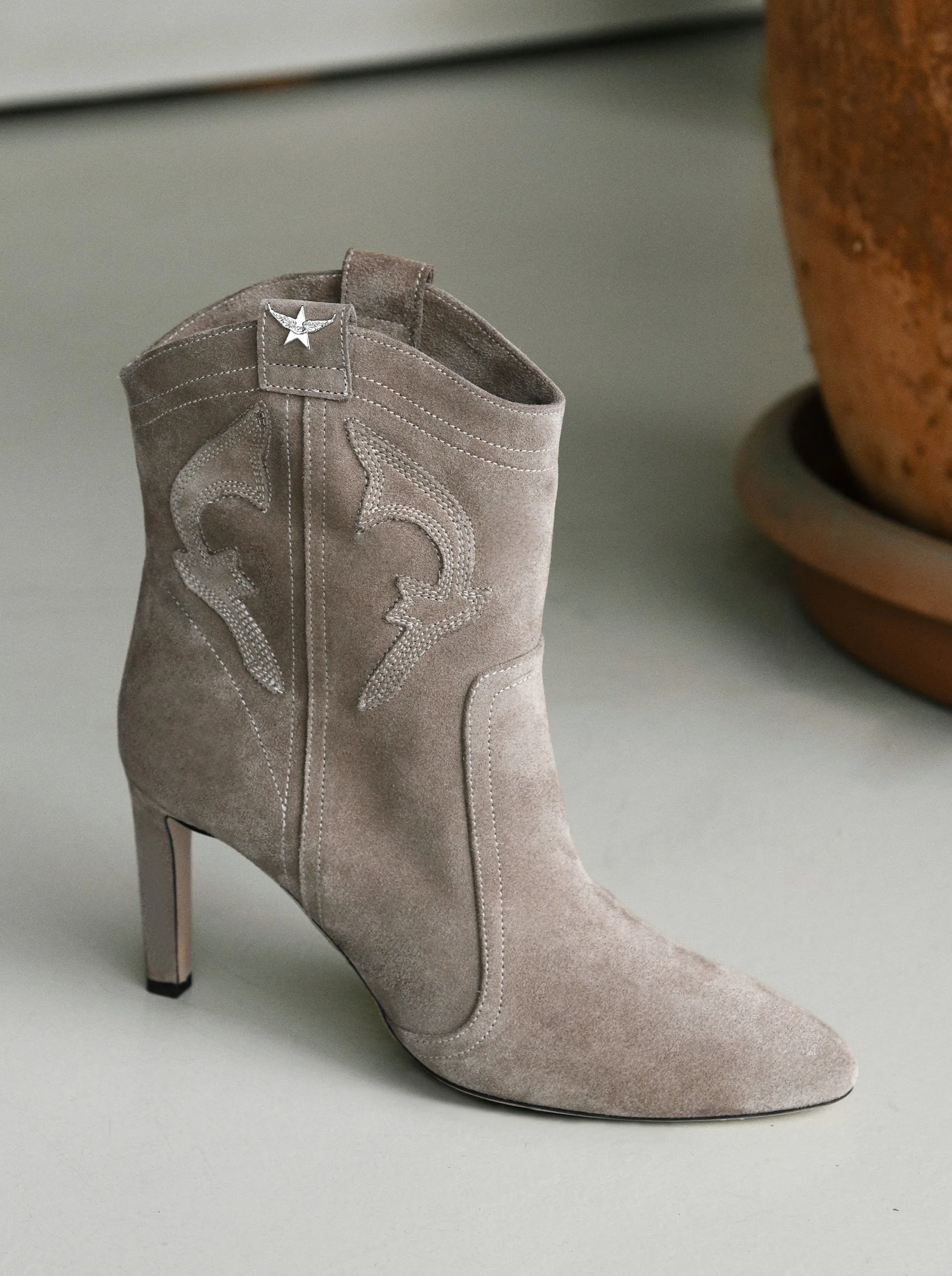 BLAIR MINK SUEDE BOOTIES