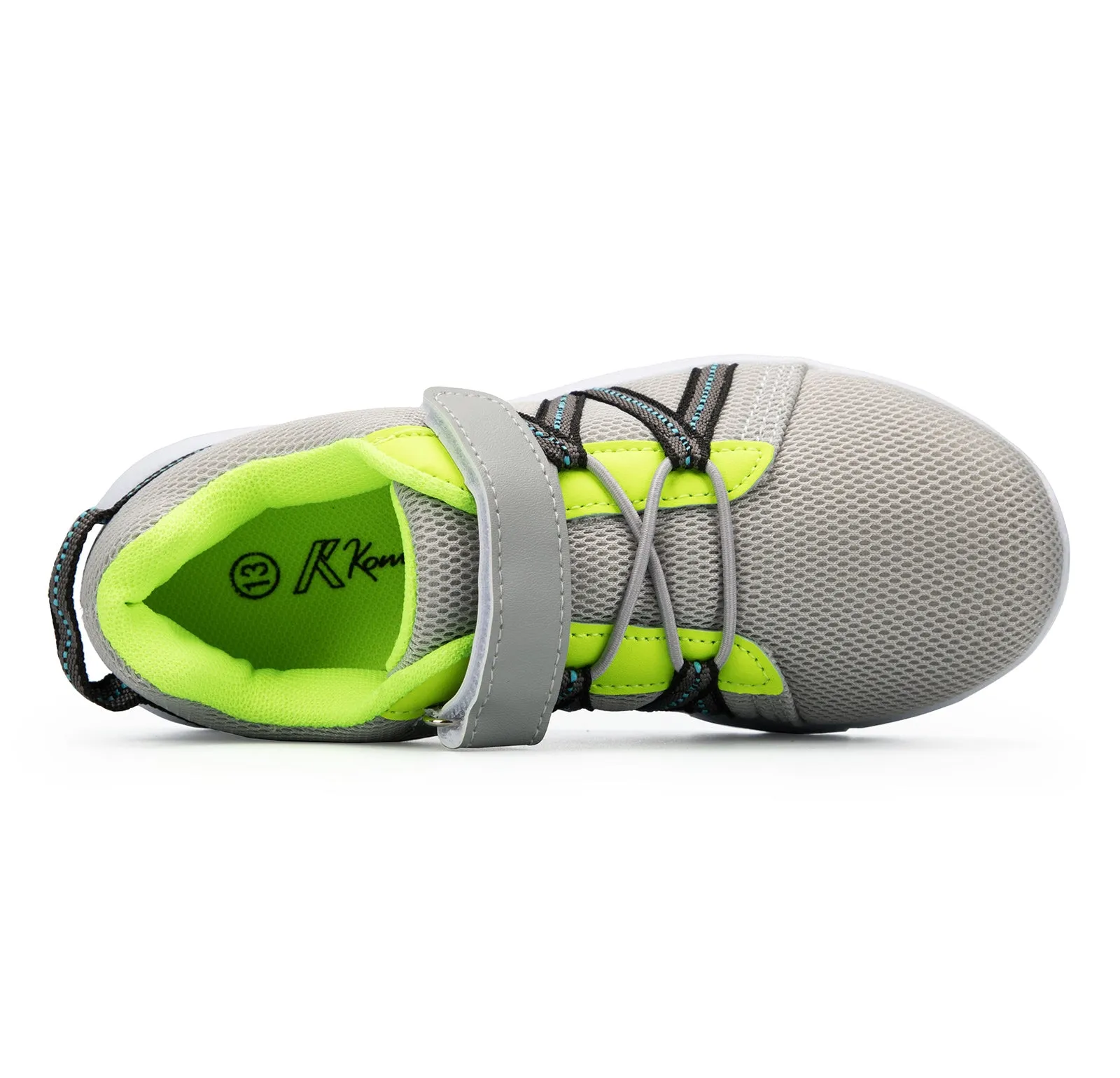 Boys and Girls Athletic Shoes Kids Tennis Running Sneakers Grey - KkomForme