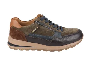 'Bradley' men's lace-up sneaker - green brown