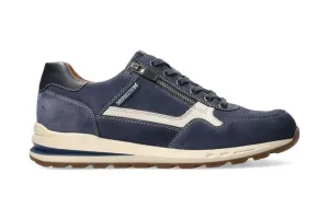 Bradley men's lace-zip sneaker - blue