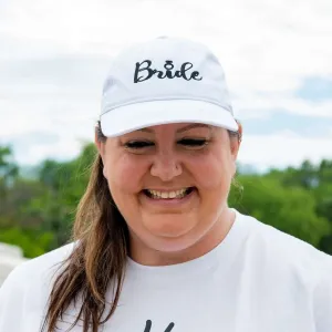 Bride With Ring Embroidered Baseball Hat