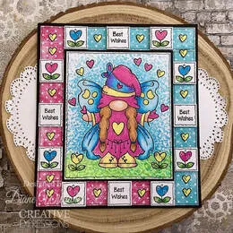 Butterfly Norma 4x6” Clear Stamp Set Woodware FRS1042