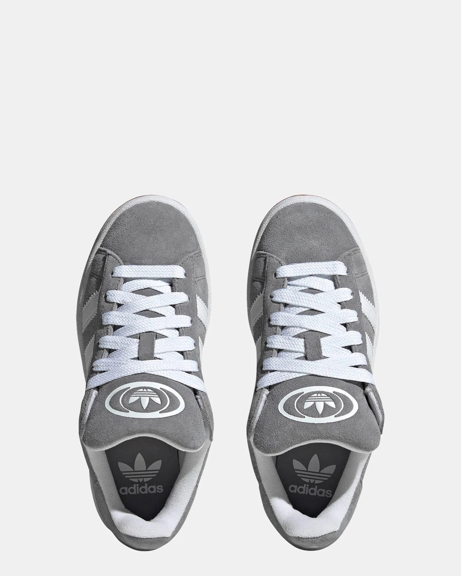 Campus 00s Elastic Lace Grade School Grey/White