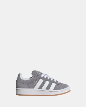 Campus 00s Elastic Lace Grade School Grey/White