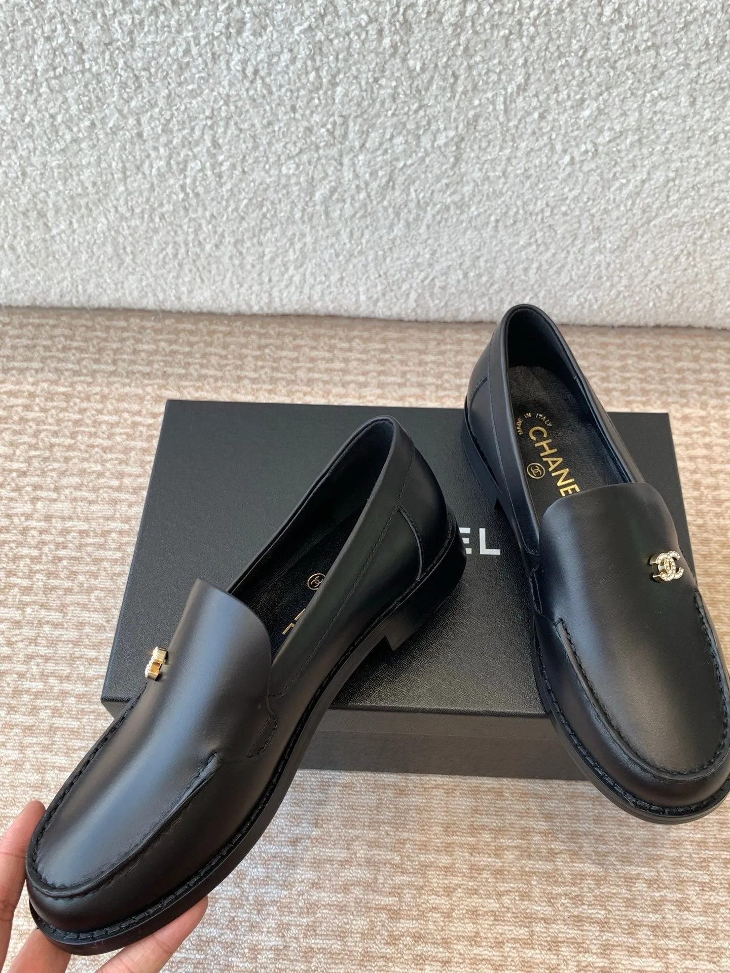 CC 25S Loafer Black Calfskin