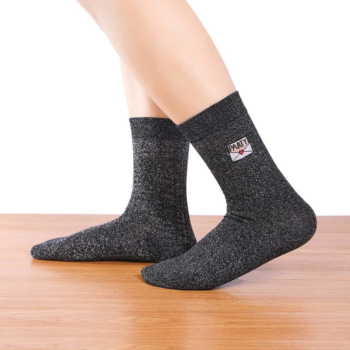Chaussettes Hautes Party pailletées (Lotx5)