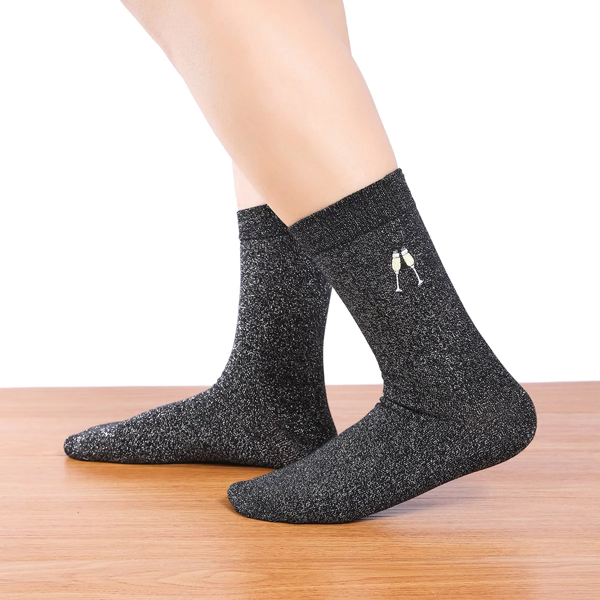Chaussettes Hautes Party pailletées (Lotx5)