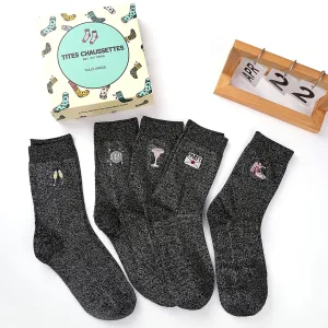 Chaussettes Hautes Party pailletées (Lotx5)