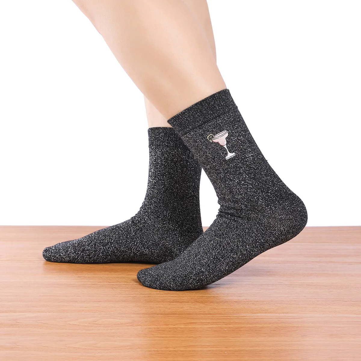 Chaussettes Hautes Party pailletées (Lotx5)
