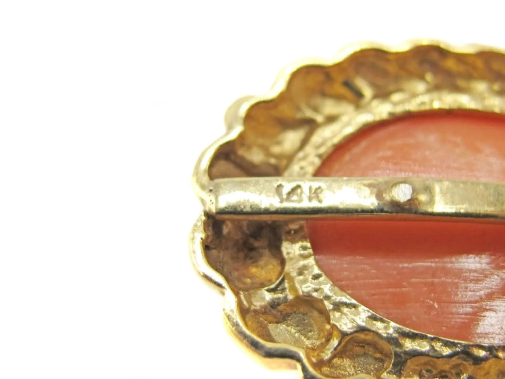 Chic Mediterranean Coral Gold Ear Clips