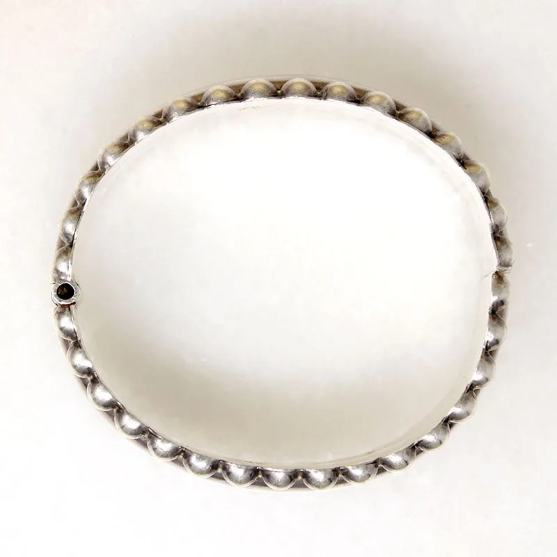 Chic Taxco Sterling Silver Clamper Bracelet