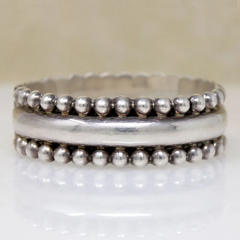 Chic Taxco Sterling Silver Clamper Bracelet