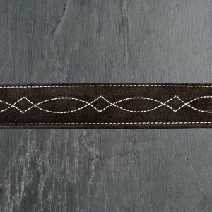 Chocolate Suede Belt (1.5")