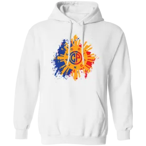 CoolPinoy Blue Red distressed Unisex Pullover Hoodie