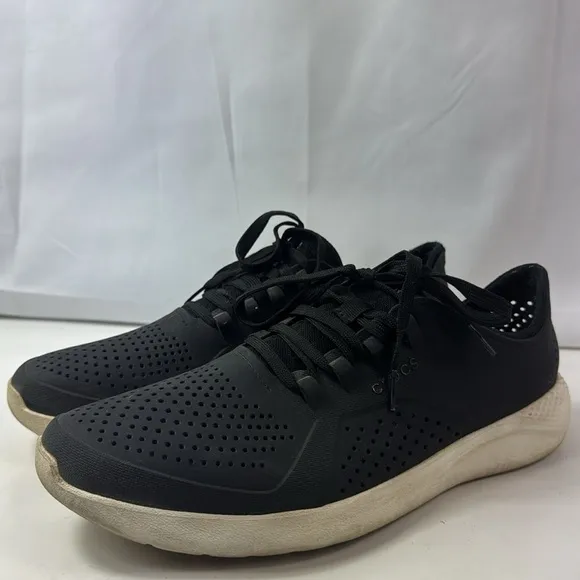 Crocs LiteRide Pacer Black Lace Up Men’s Sneakers