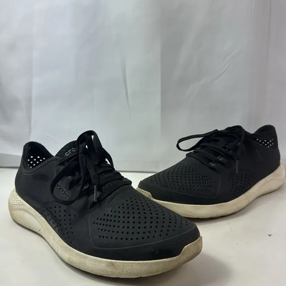 Crocs LiteRide Pacer Black Lace Up Men’s Sneakers