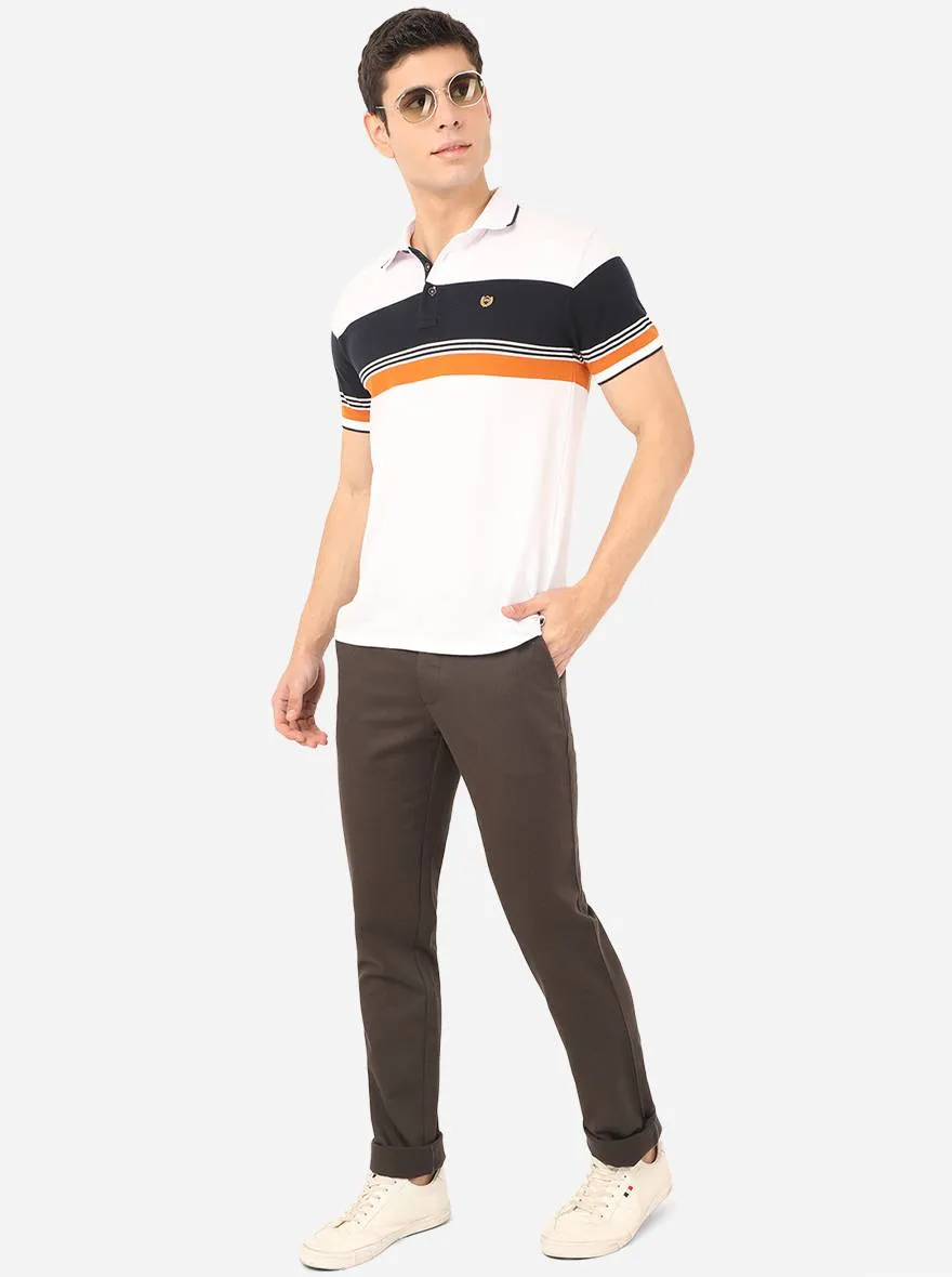 Dark Grey Solid Uno Fit Casual Trouser | JadeBlue
