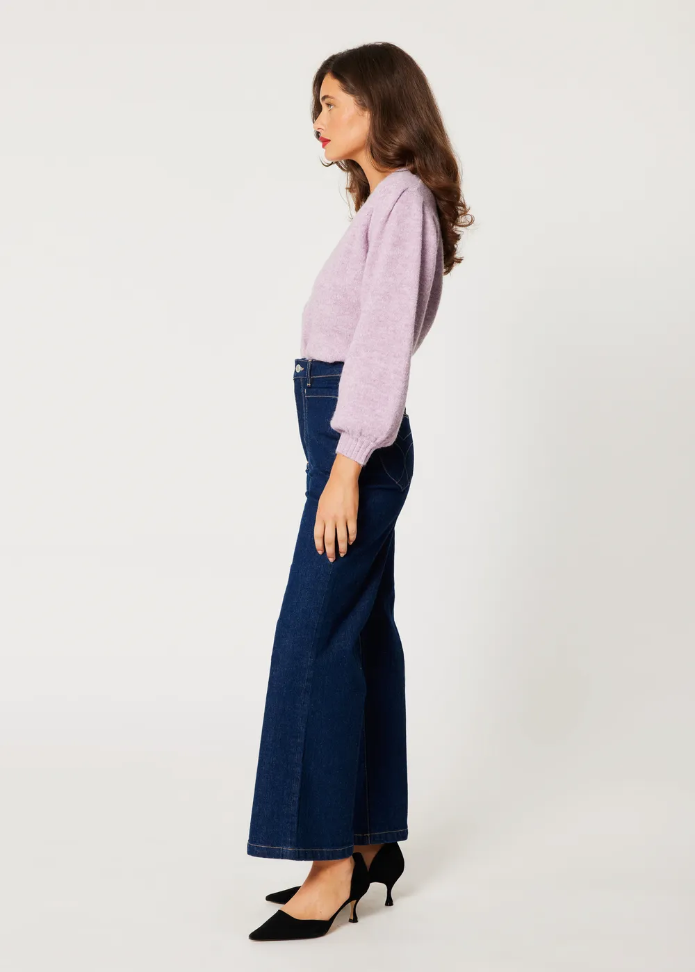 Dark Rinse True Blue Denim Sailor Jean <br> <i> ankle length </i>